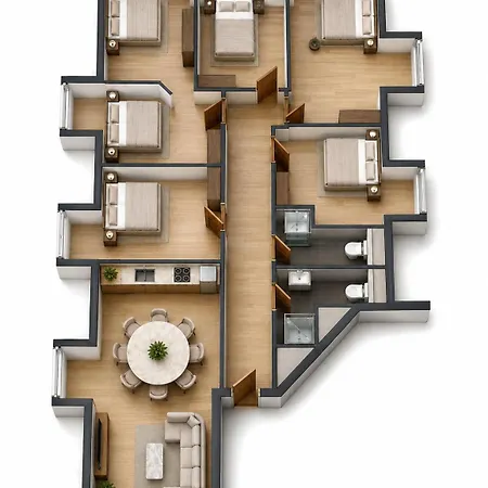 Apartament Large With 5 Bedrooms Near Munich *